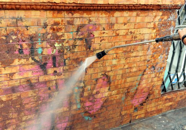 Brick Graffiti Cleaning in Meridian