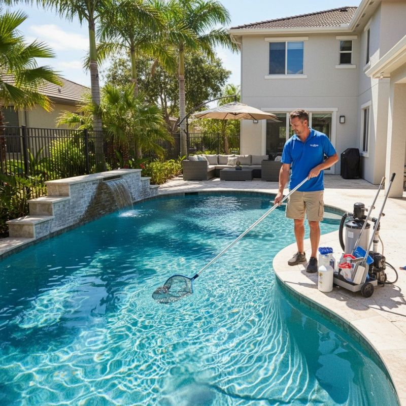 Pool Deck Cleaning